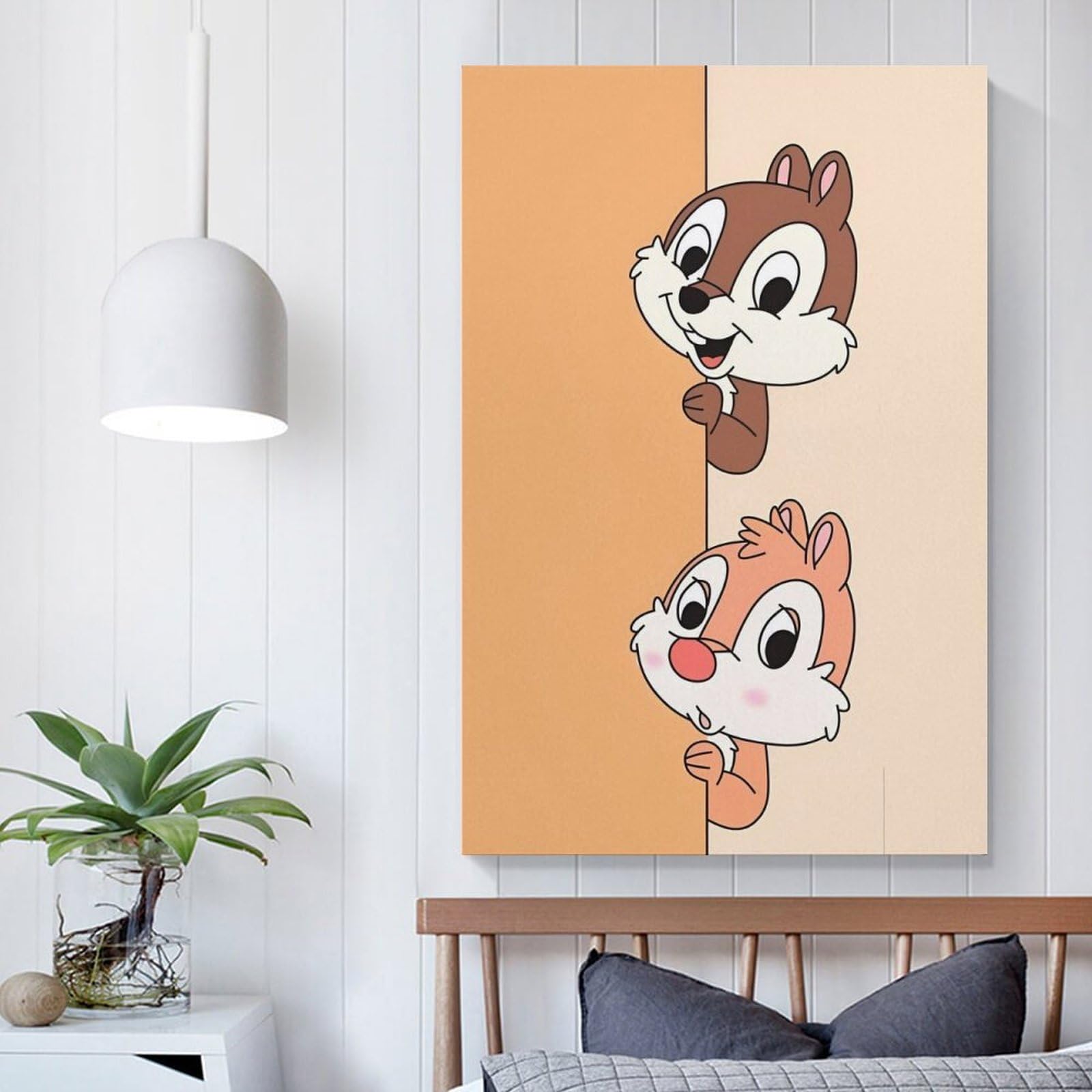 Amazon.co.jp: チップとデール アートポスター 飾り絵 かわいい