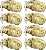 Vista 46 de Goldenwarm - Perillas interiores de puerta de bronce aceitado, perillas para puerta de dormitorio, pomo de puerta de bronce con privacidad, perilla