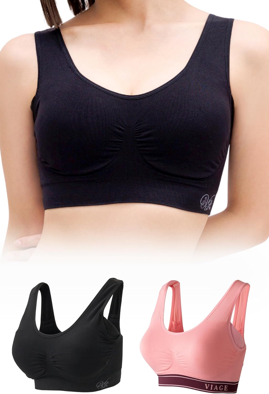 Amazon | VIAGE (ヴィアージュ) ビューティアップ スポーツブラ