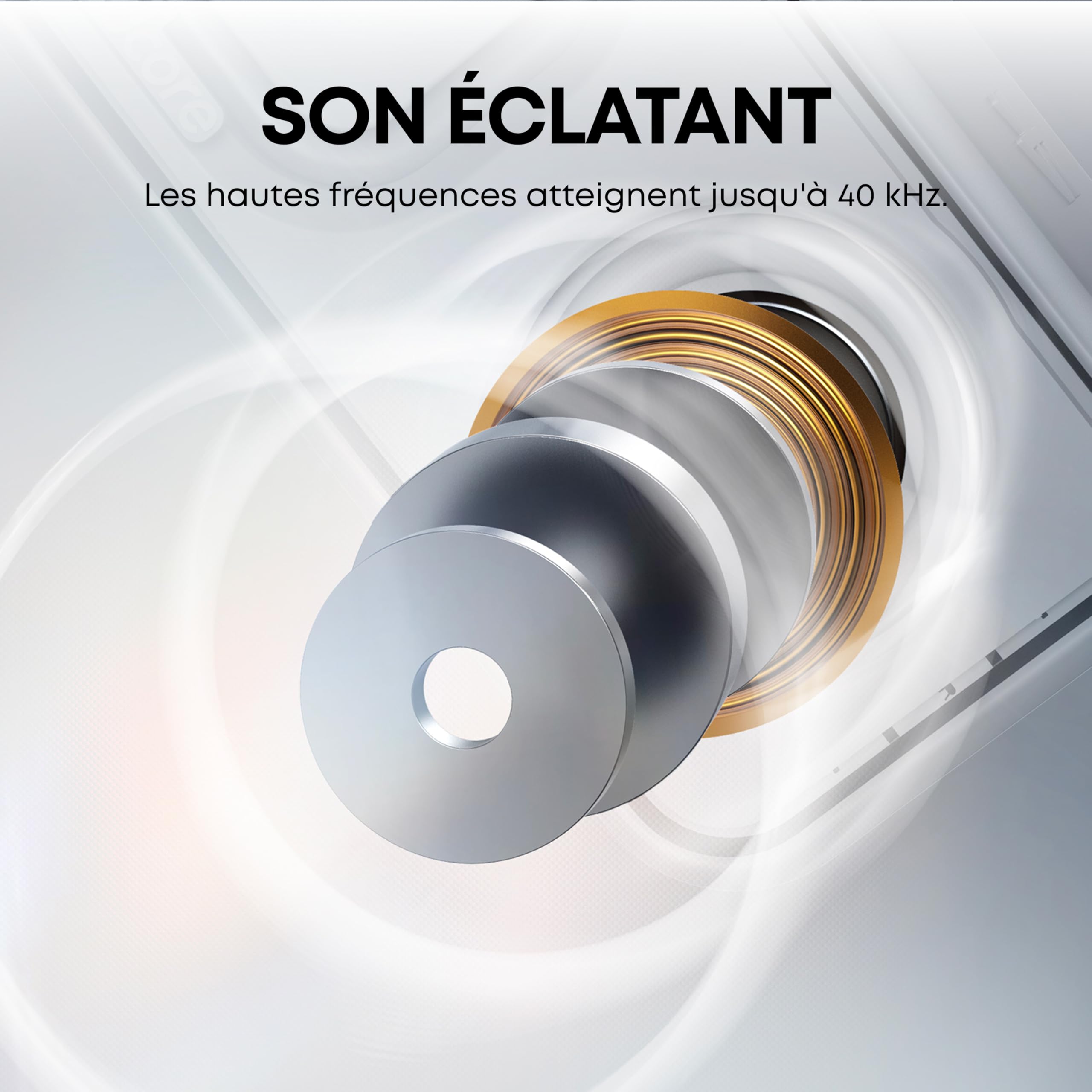 Soundcore 3 Enceinte Bluetooth Son stéréo, Drivers de diaphragme Pur Titane, Technologie PartyCast, BassUp, autonomie 24 h, étanchéité IPX7, appli pour égaliseurs personnalisés, utilisable à Domicile