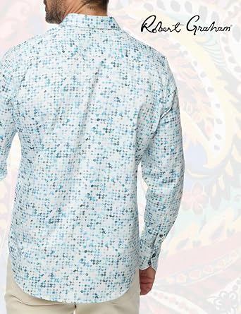 Robert Graham Men's Barraza Long Sleeve Woven Button Down Shirt