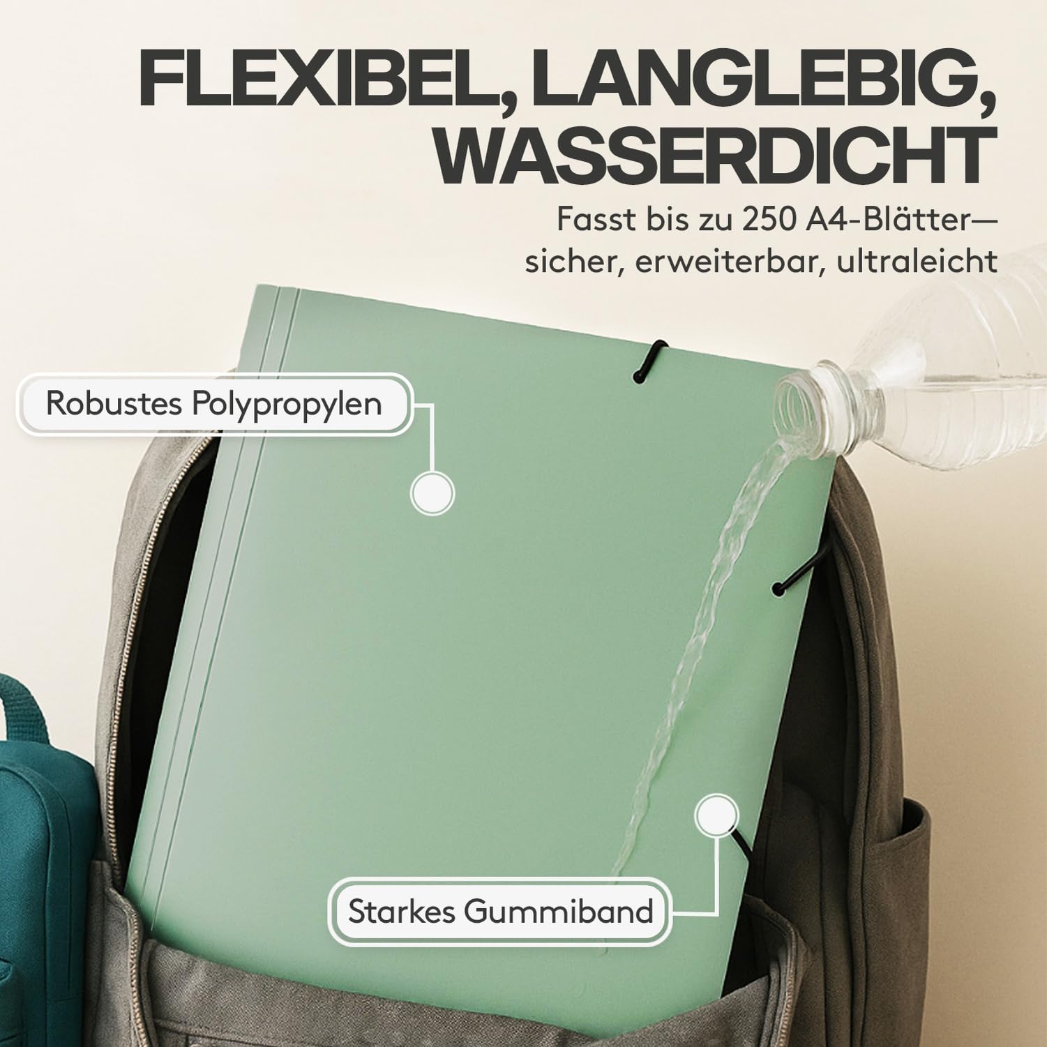 ACROPAQ - 8 X A4 Ring Binder - 2 X 30mm Rings, 200 Pages, 3.5cm Spine - Earth, Nature' Color Collection - Plastic Folders : Buy Online At Best Price In KSA - Souq Is Now