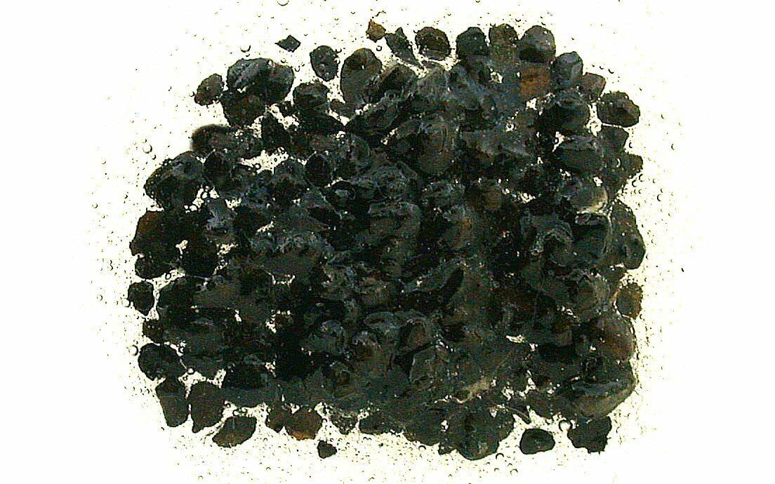 1/4 Ounce Moroccon Chocolate Limestone Fossil Inlay Chip Pieces 4mm and Less