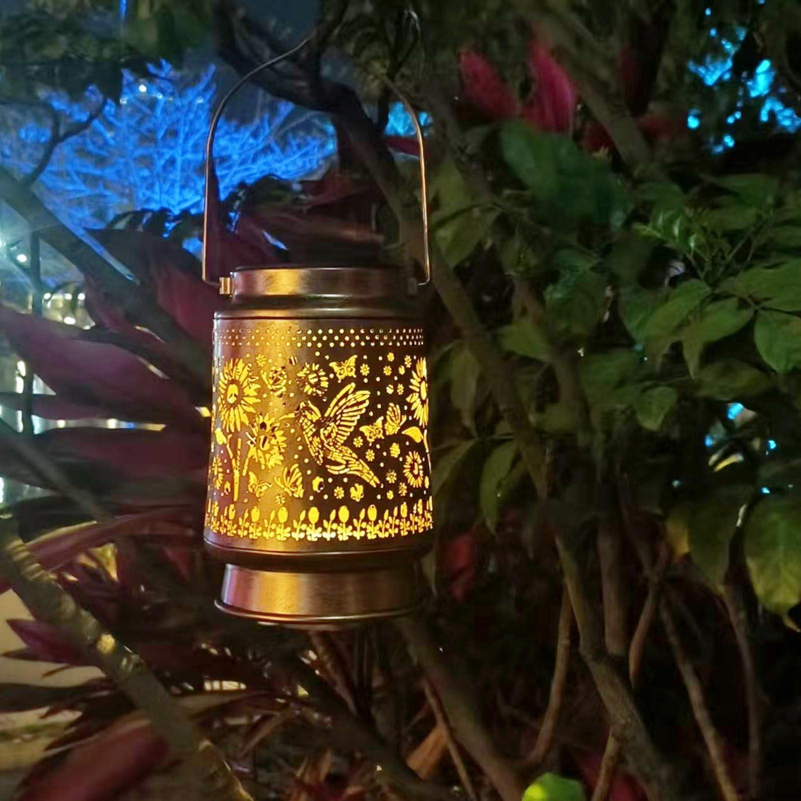 Xugenxes Hummingbird Solar Lantern Outdoor Waterproof Hanging Ornament - Image 4