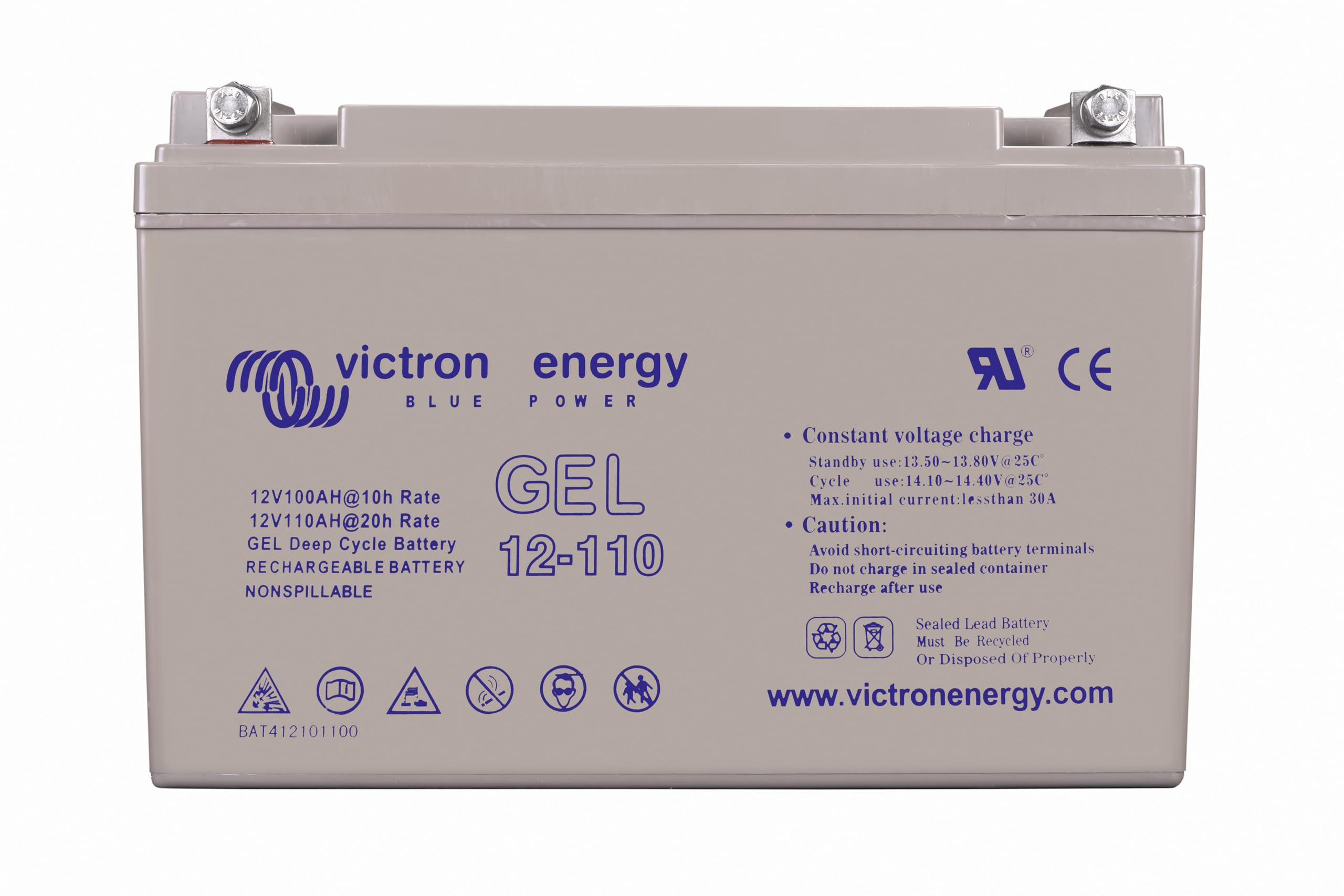 Victron Energy Batterie au Plomb Gel AGM 110 Ah 12 Volt
