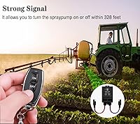 Vista 6 de Interruptor de control remoto inalámbrico de 12 voltios con conector SAE, interruptor remoto inalámbrico impermeable de largo alcance de 328 pies