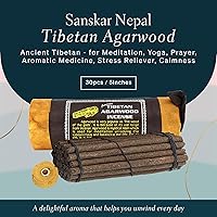 Vista 2 de Incienso tibetano antiguo de madera de agar, para mediación, yoga, oración, medicina aromática, alivio del estrés, calma