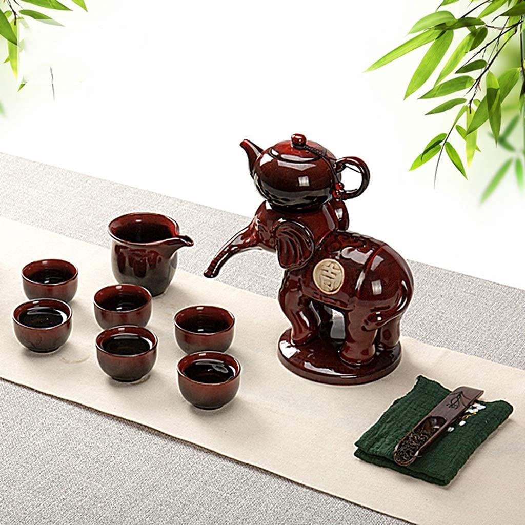 Set da tè Set da tè Home Kung Fu Set da tè Teiera Semi-Automatica in Ceramica(