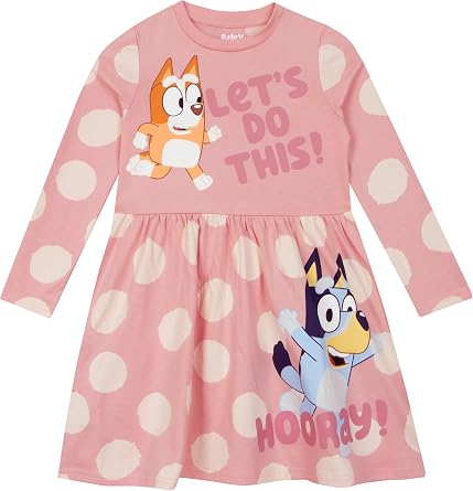 BlueY Girls' Dress Bingo Children's Clothing Winter Dress Girls Pink 98