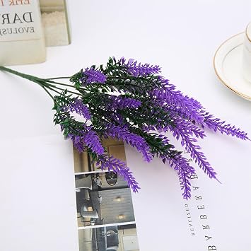15PCS Artificial Lavender Flowers Bouquet