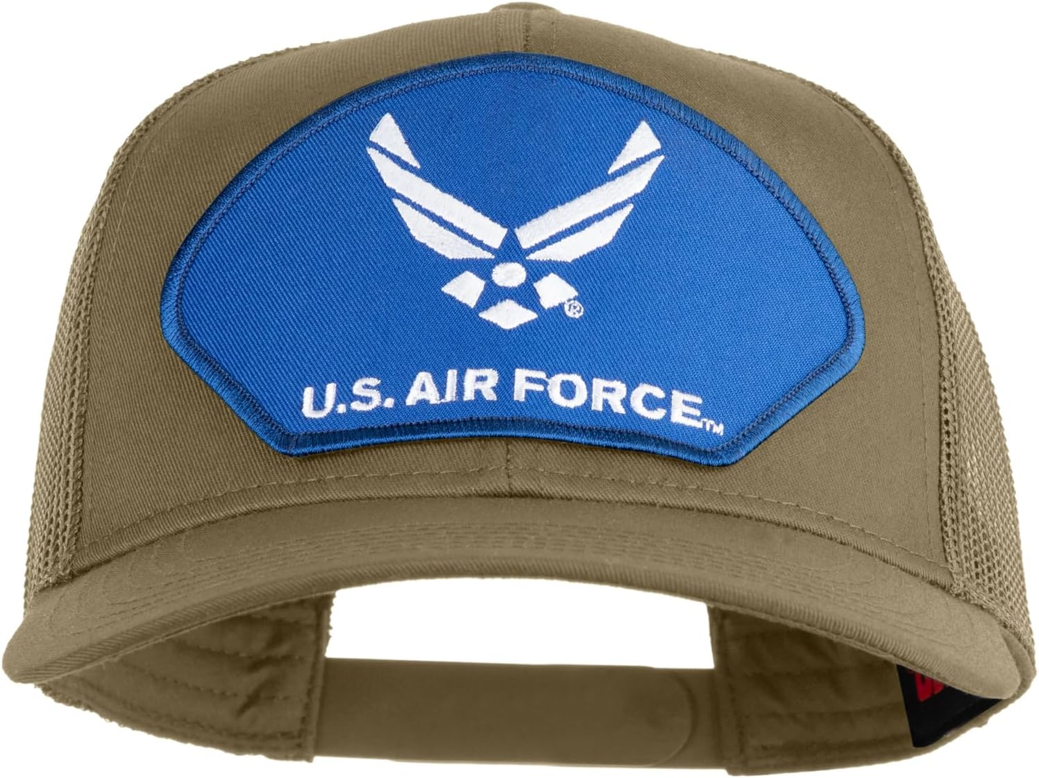 e4Hats.com U.S. Air Force Blue Patched Solid Cotton Twill Mesh Prostyle Cap