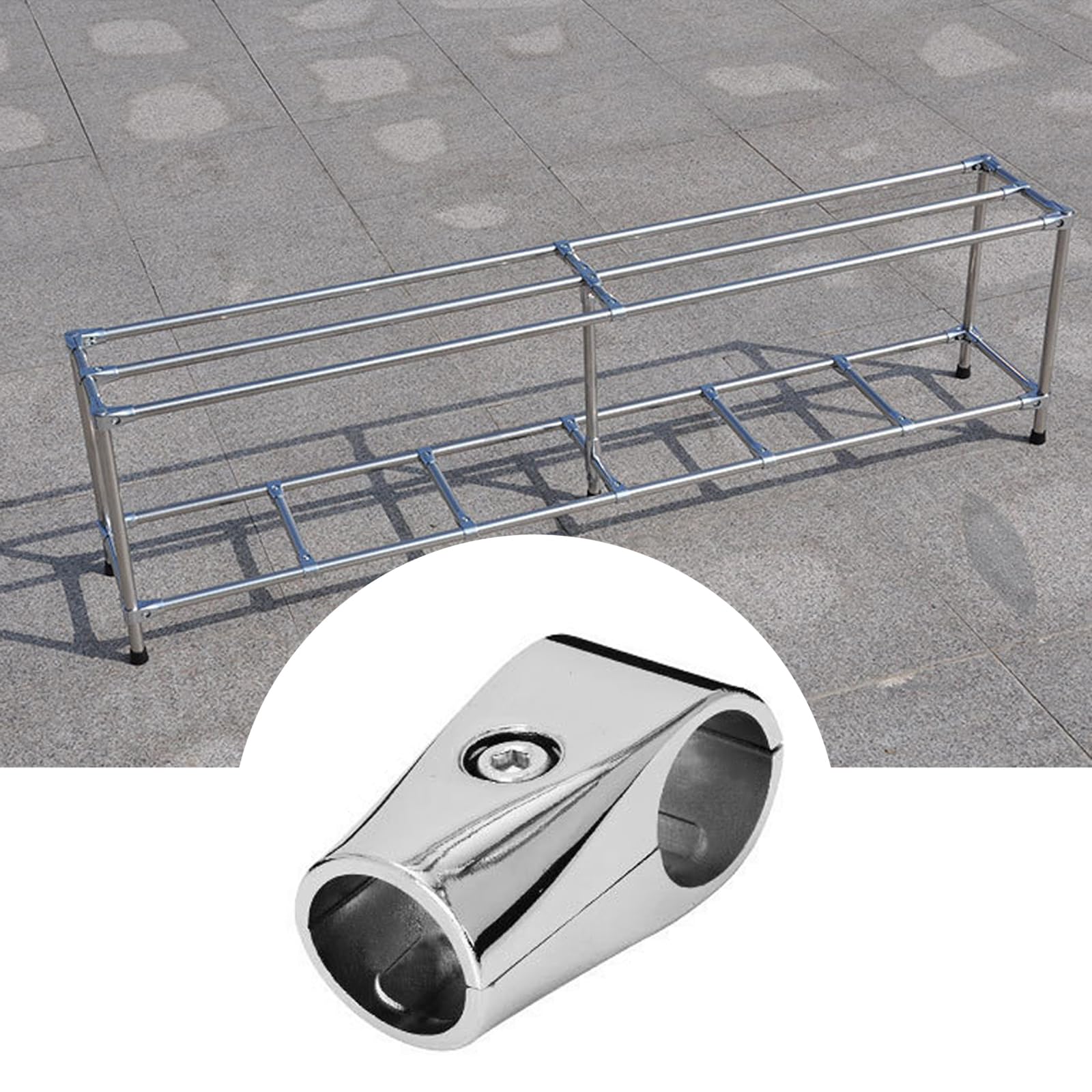 Raccord En T MagiDeal Pour Tubes 25 Mm - Connexion Aluminium Démontable Pour Meubles Et Structures