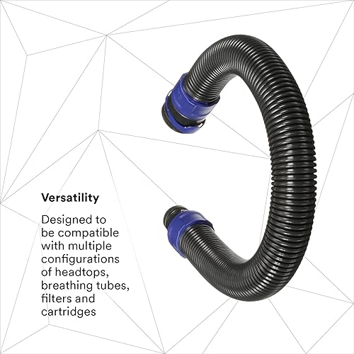 Miniatura 4 de 3M PAPR, Versaflo - Conjunto de respirador purificador de aire alimentado TR-614N, incluye unidad PAPR, batería estándar, tubo de respiración y
