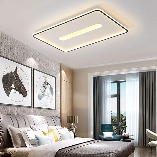 Miniatura 8 de TFCFL Lámpara de techo LED moderna, ultradelgada de estilo nórdico, lámpara de techo cuadrada de acrílico 3500K-6000K regulable LED empotrada para