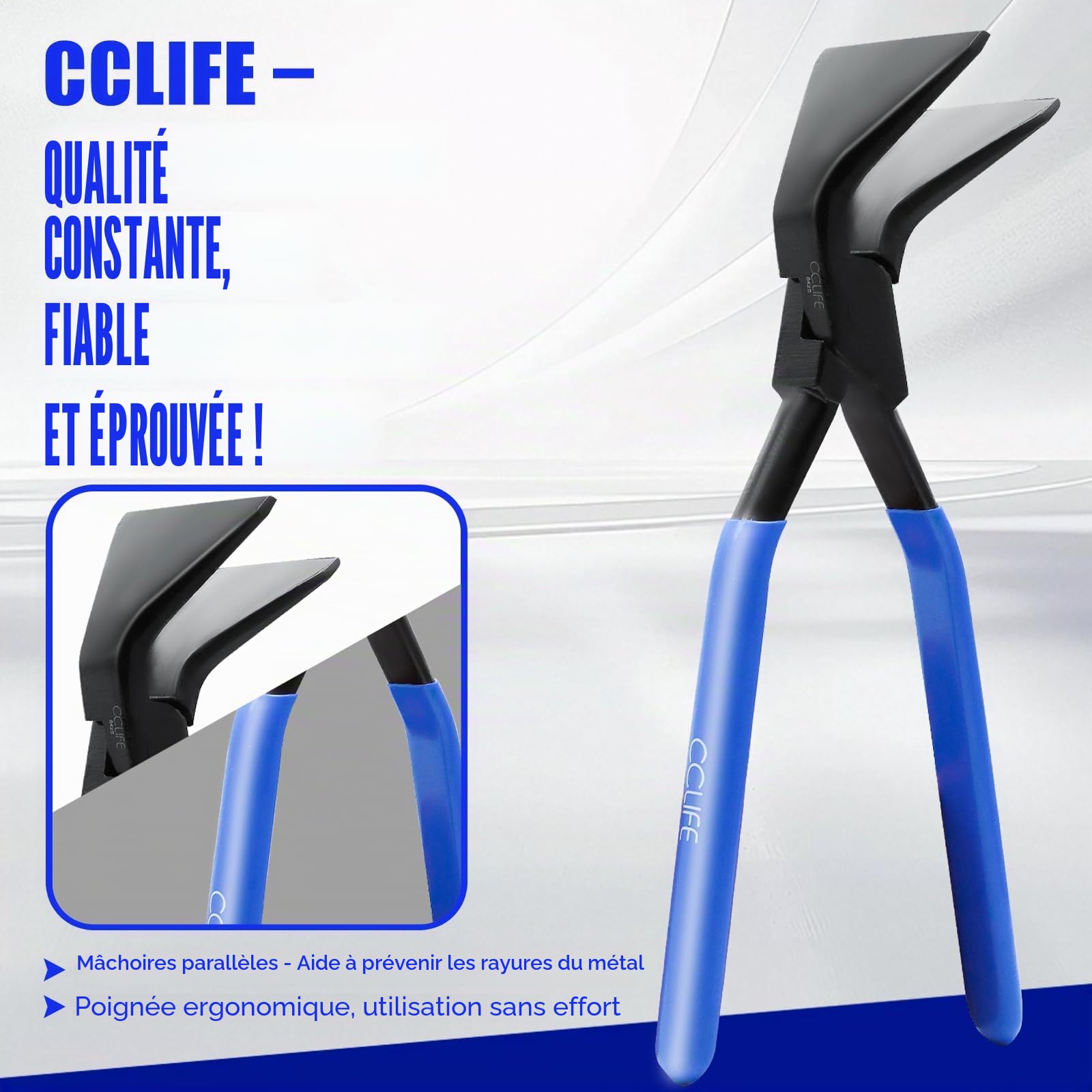 CCLIFE 3 pièces Pinces pliantes 0°-45°-90°pince a border 60mm avec les différents angles