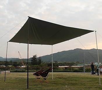 Tent Tarp Poles Set Of 2, Folding Adjustable Dual Size Tent Accessories For Rain Fly Awning Caravan Headroom Canopy Porch Sun Sails