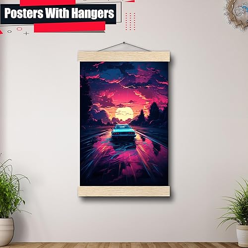Miniatura 4 de Unique Synthwave Style Retro Art, 80s style art, framed poster print, guest room art, cool living room art, Home Decor, Wall Art
