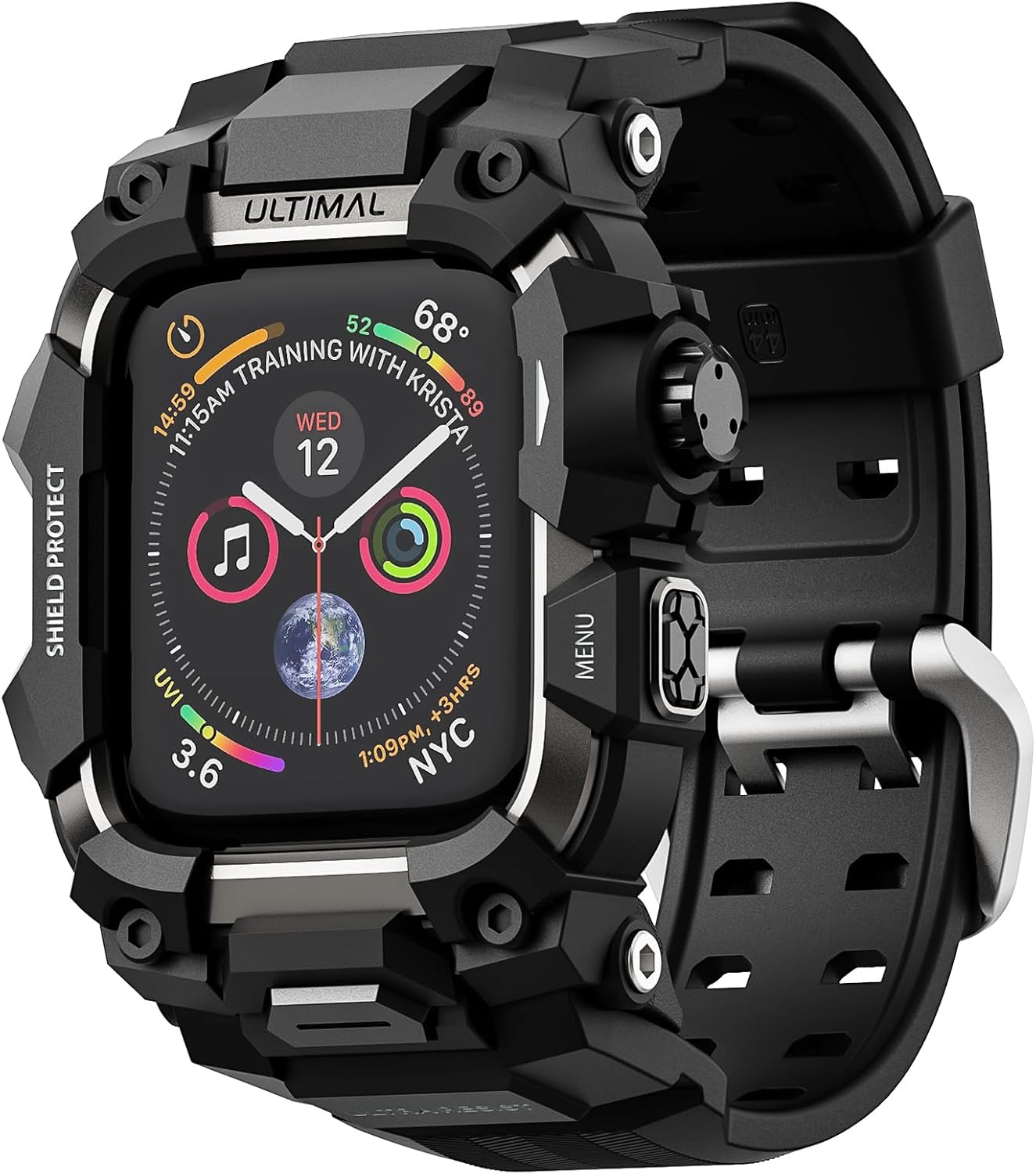 ULTIMAL Rugged Case with Band for Apple Watch 44mm,for Apple Watch Series SE/SE 2nd Generation/6/5/4