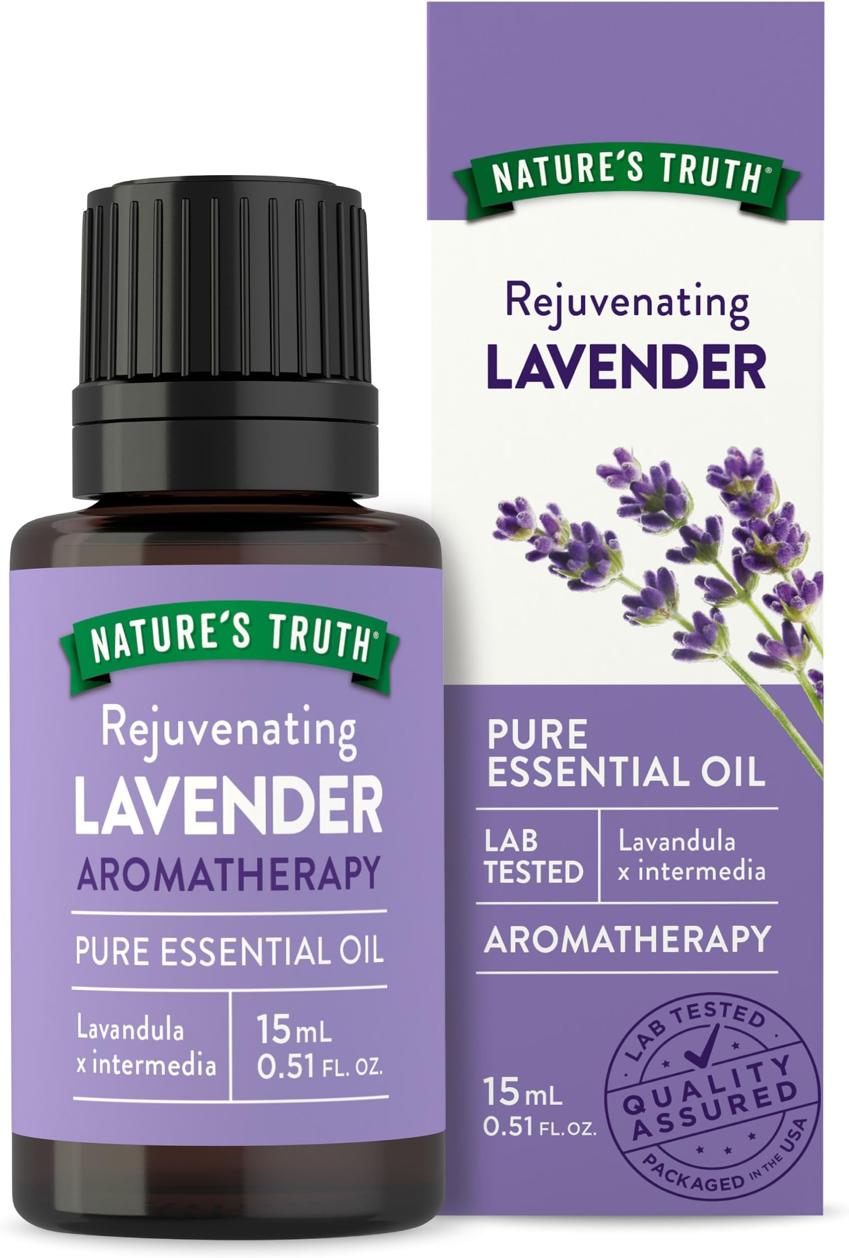 Lavender Essential Oil | Pure Plant Based | for Diffuser and Aromatherapy | Non-GMO & Gluten Free