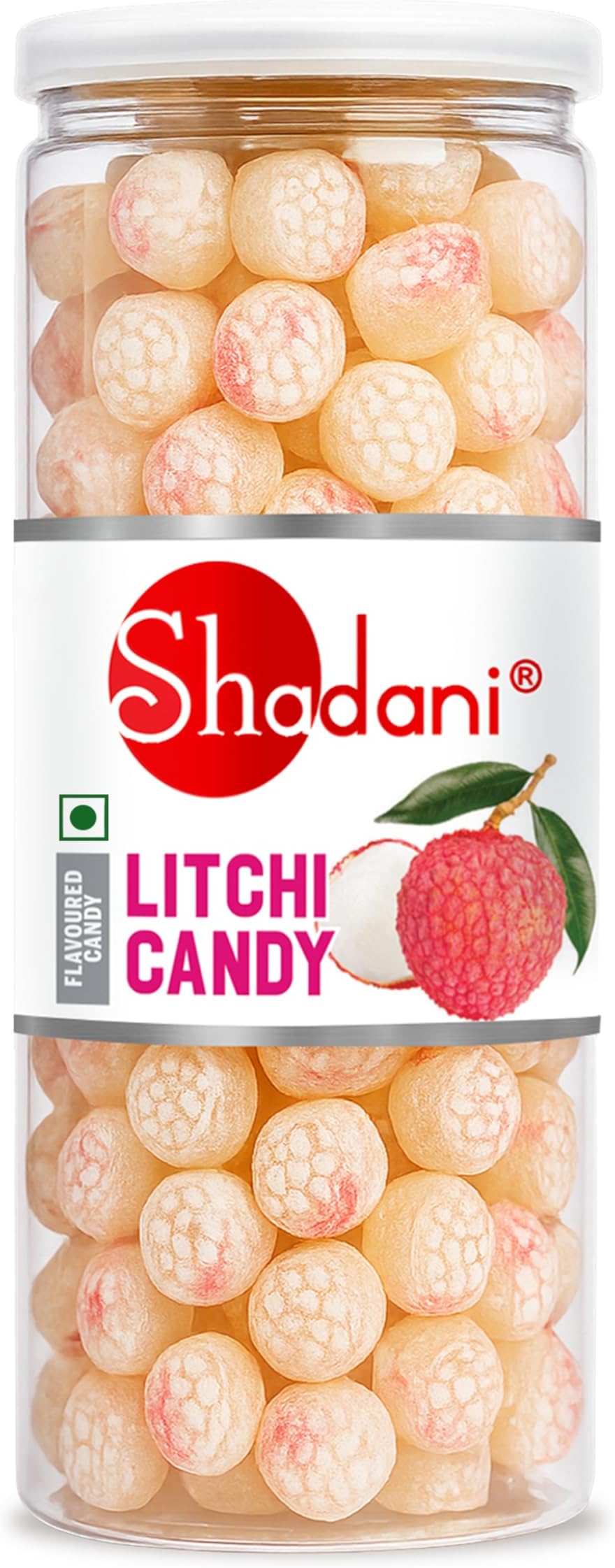 Shadani Litchi Candy -280g (Litchi Flavour Toffee) | Fruit Candies for Kids and Adults | 90s hit