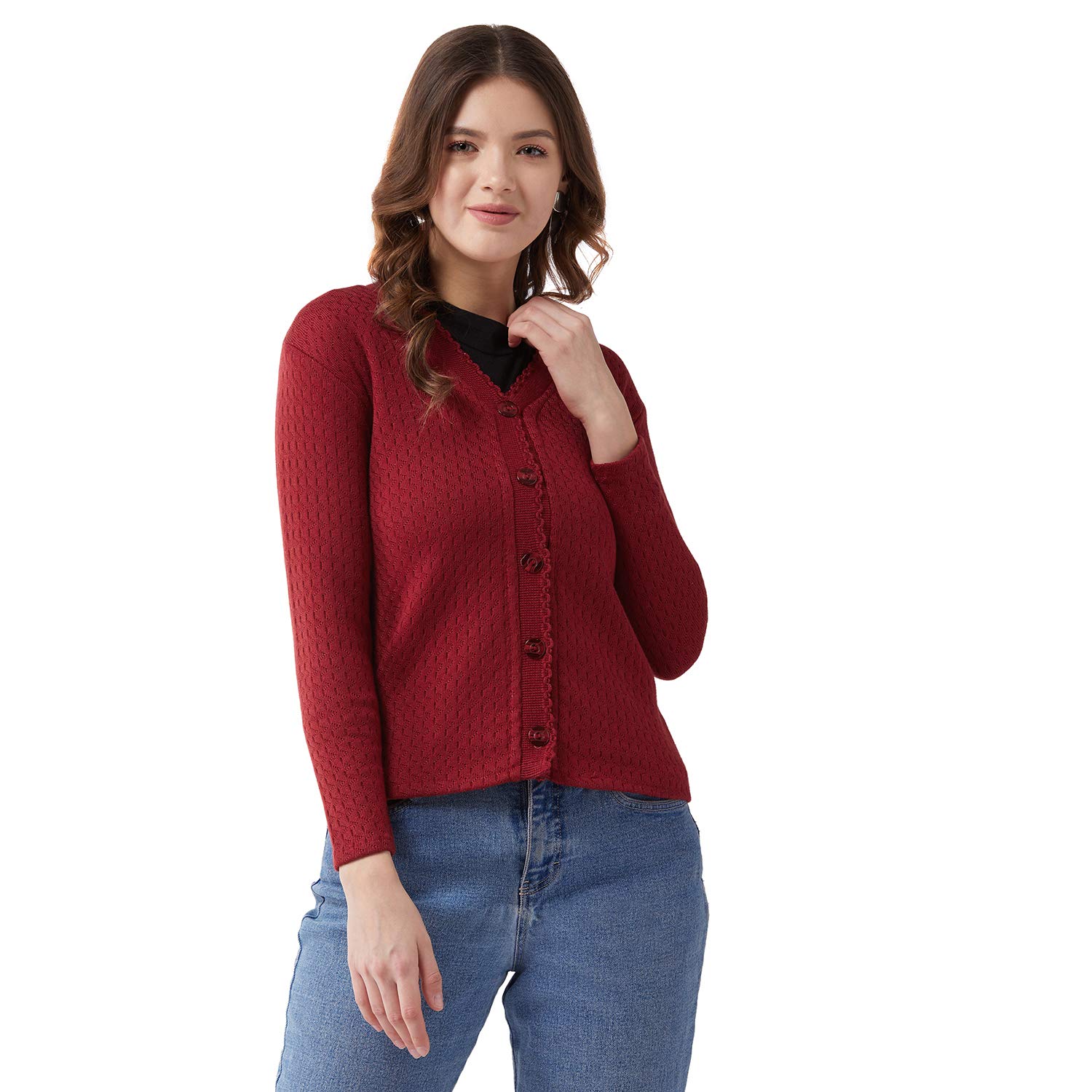 Women's Blended V-Neck Sweater