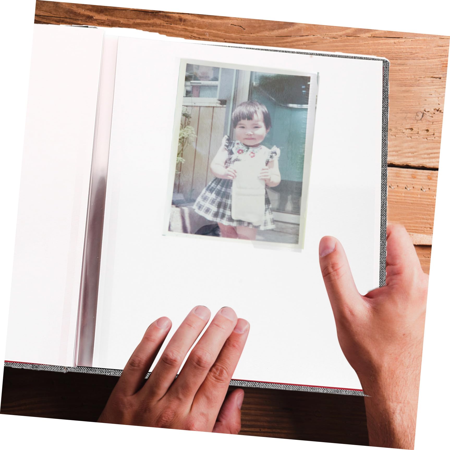 Fotobuch aus Leinen, Selbstklebend, Handgefertigt, Vintage Stil