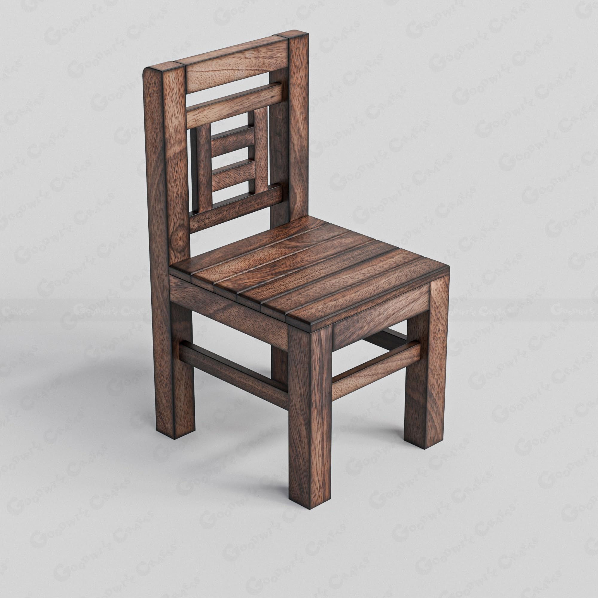 Wooden Small Chair for Toddlers | Solid Mango Wood Furniture | 11.5 x 10 x 20 Inch | Durable & Safe Baby Chair for Home & Play Area | Antique - Chair02-image-15