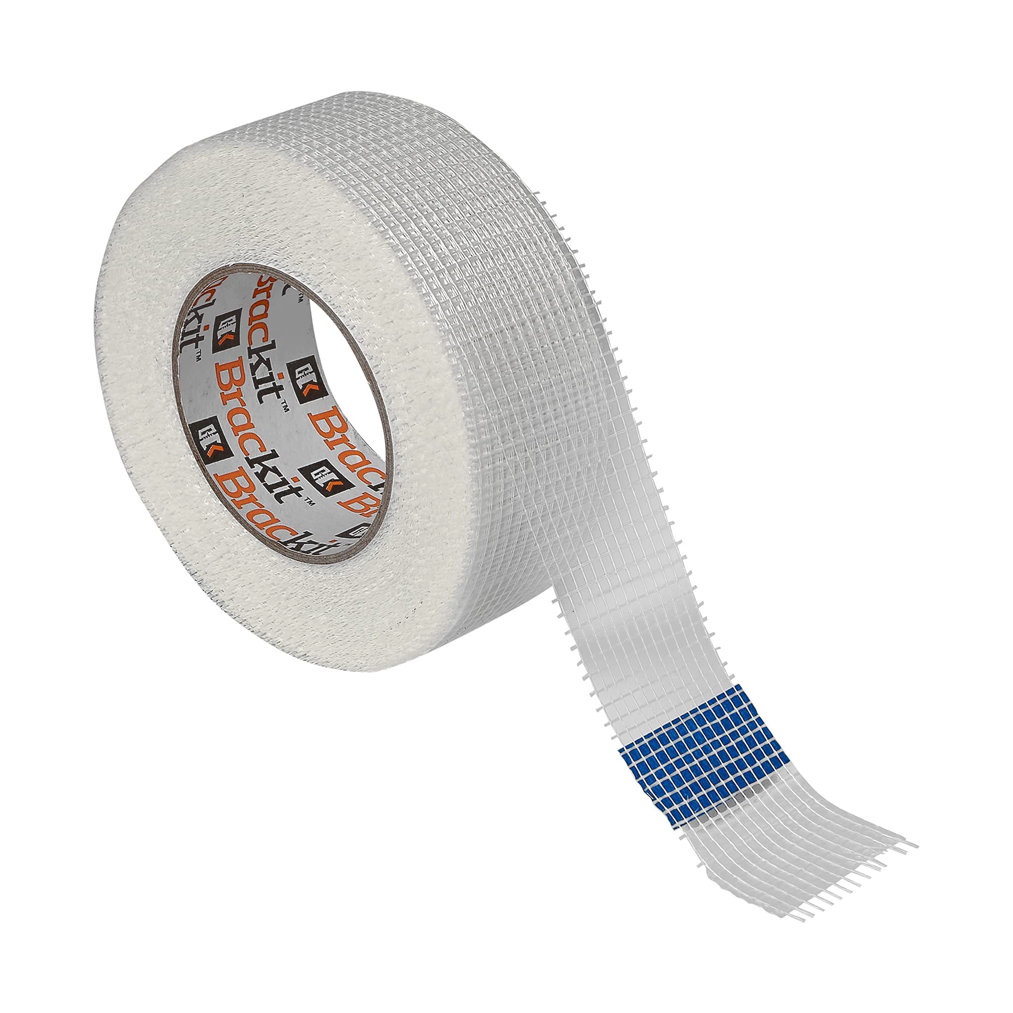 Brackit Ruban adhésif en fibre de verre 48 mm x 50 m Lot de 3 rouleaux blanc pour plaques de plâtre