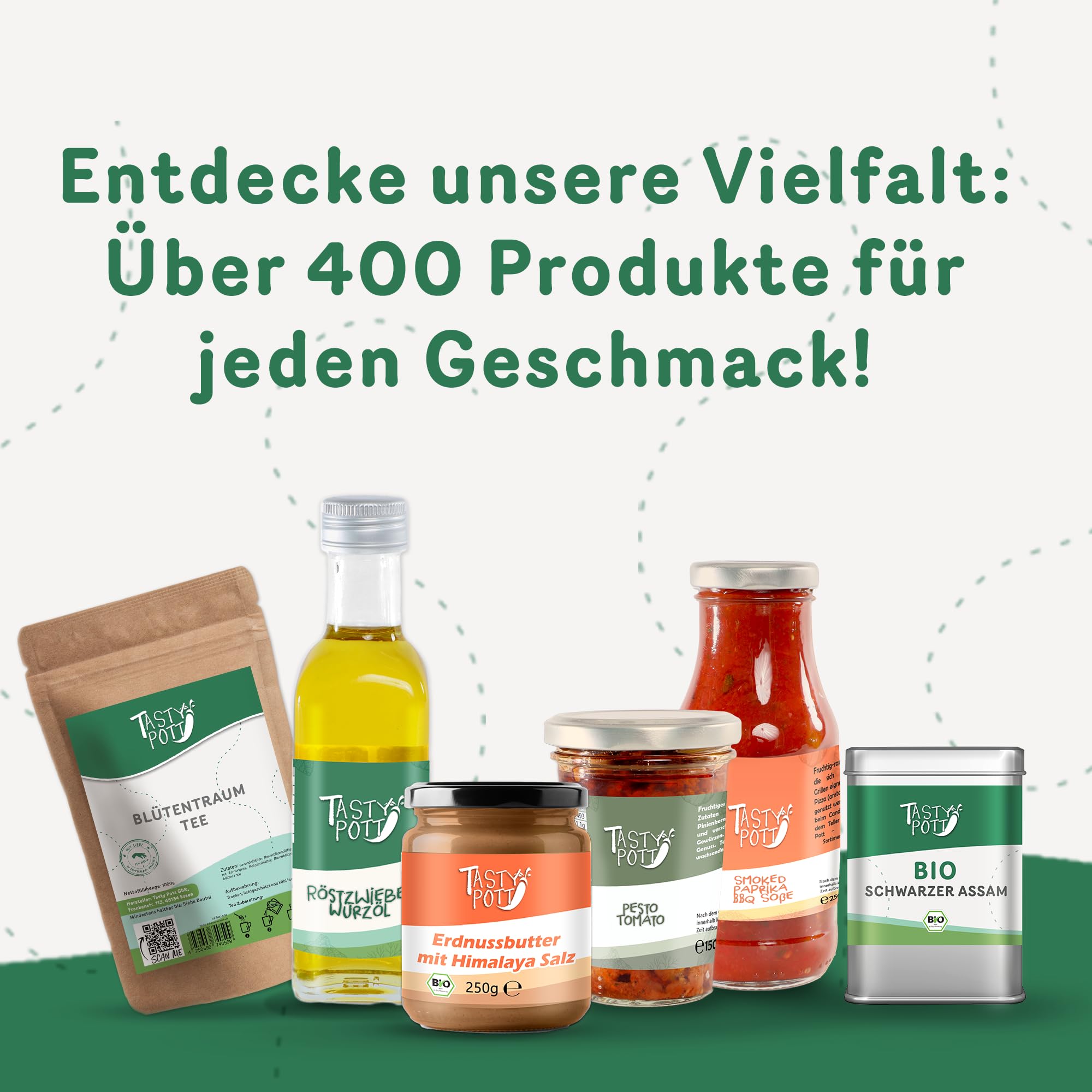 Tasty Pott Waldmeister geschnitten I Naturprodukt I Vegane Ernährung I Tee kochen I Teekraut Waldmeisterkraut I Kräutertee I Woodruff Tea I Im Beutel 1000g