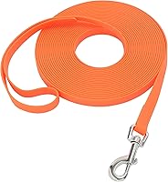 Vista 13 de Correa larga impermeable duradera para entrenamiento de retiro de perros, ideal para senderismo al aire libre, entrenamiento, patio, playa y Amarillo