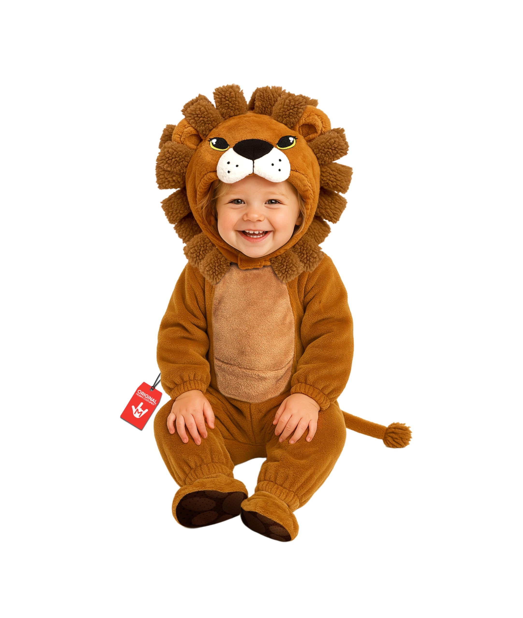 Morph Baby Lion Costume Toddler, Lion Fancy Dress For Kids, Animal Costume Kids, World Book Day Costumes For Girls and Boys 6-12mos