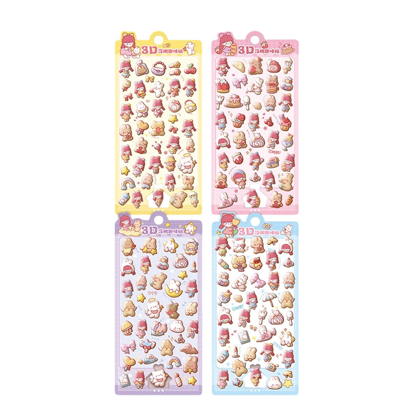 Embossed Animal PVC Sticker Kid Reward Sticker for Scrapbooking Journal Planner Water Bottle Photo Album Phone Case Scrapbooking Supplies