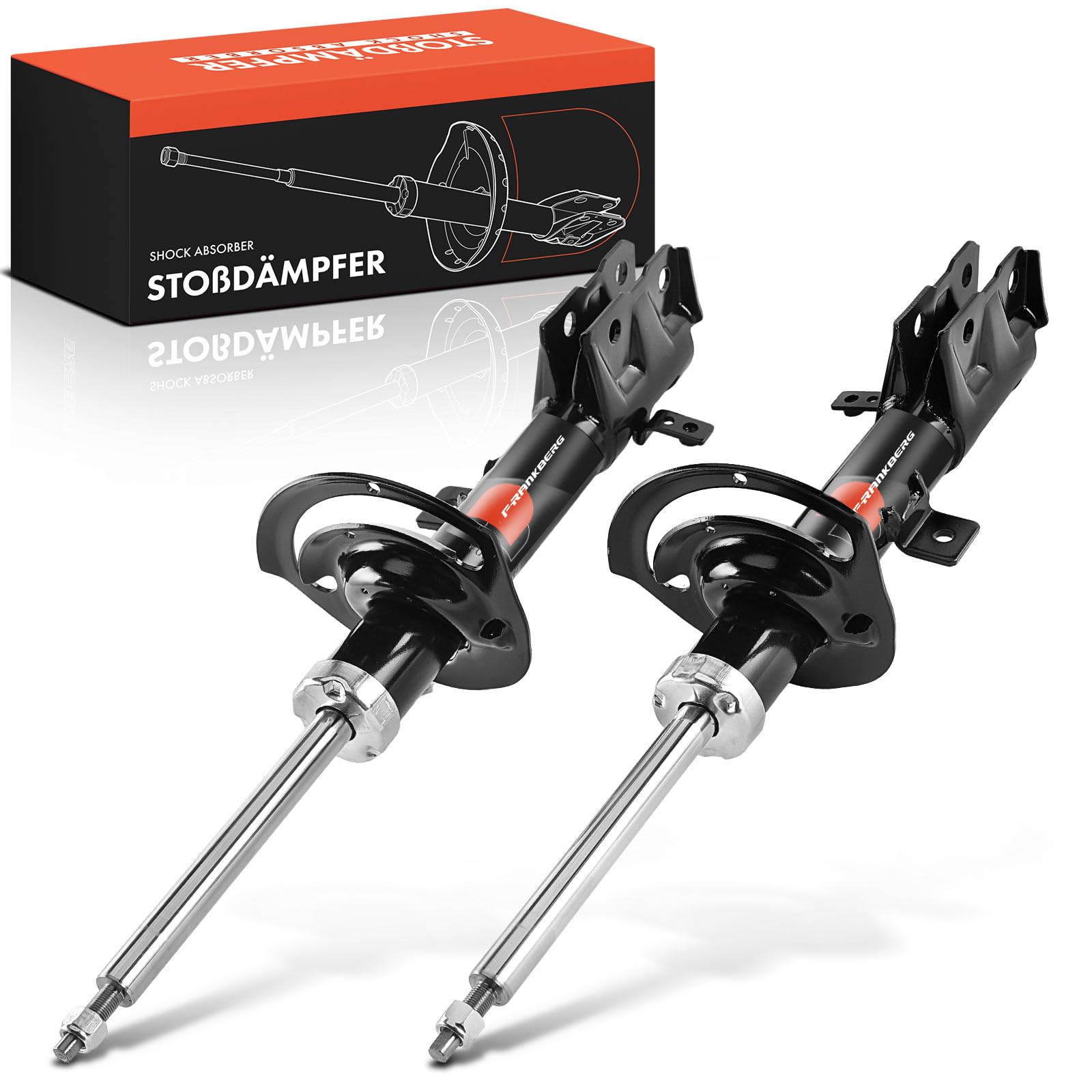 Frankberg 2x Ammortizzatori per sospensioni Ammortizzatori per telaio Anteriore sinistro destro 470mm Pressione del gas Compatibile con X-Type X400 X-Type Estate X400 Replace# 334690,C2S15024