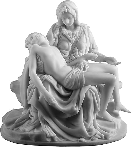 Escultura de la estatua de Pieta de Miguel Ángel Madonna Jes us