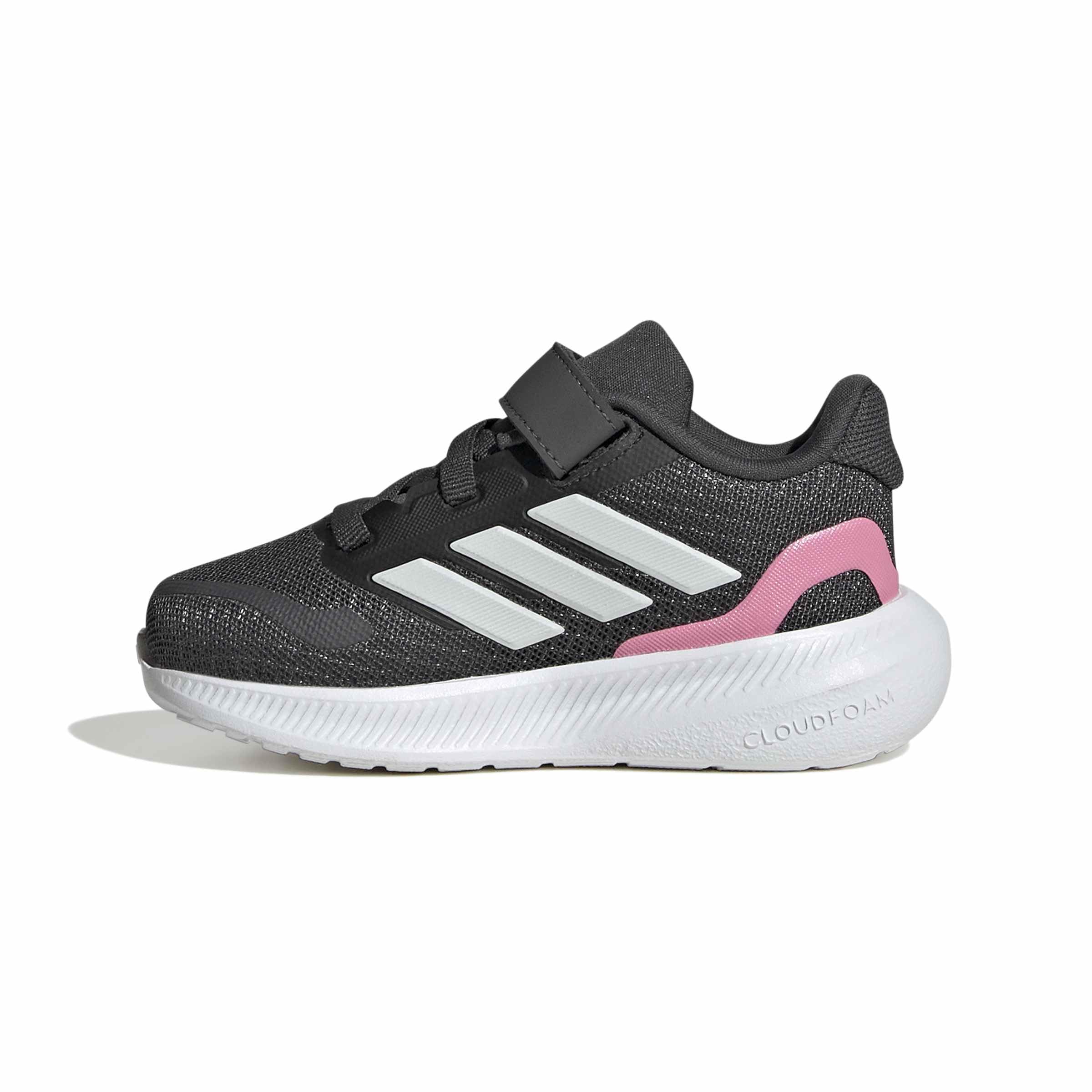 Adidas Girls Grey Runfalcon 5 Trainers  in Size C6, Sports Direct