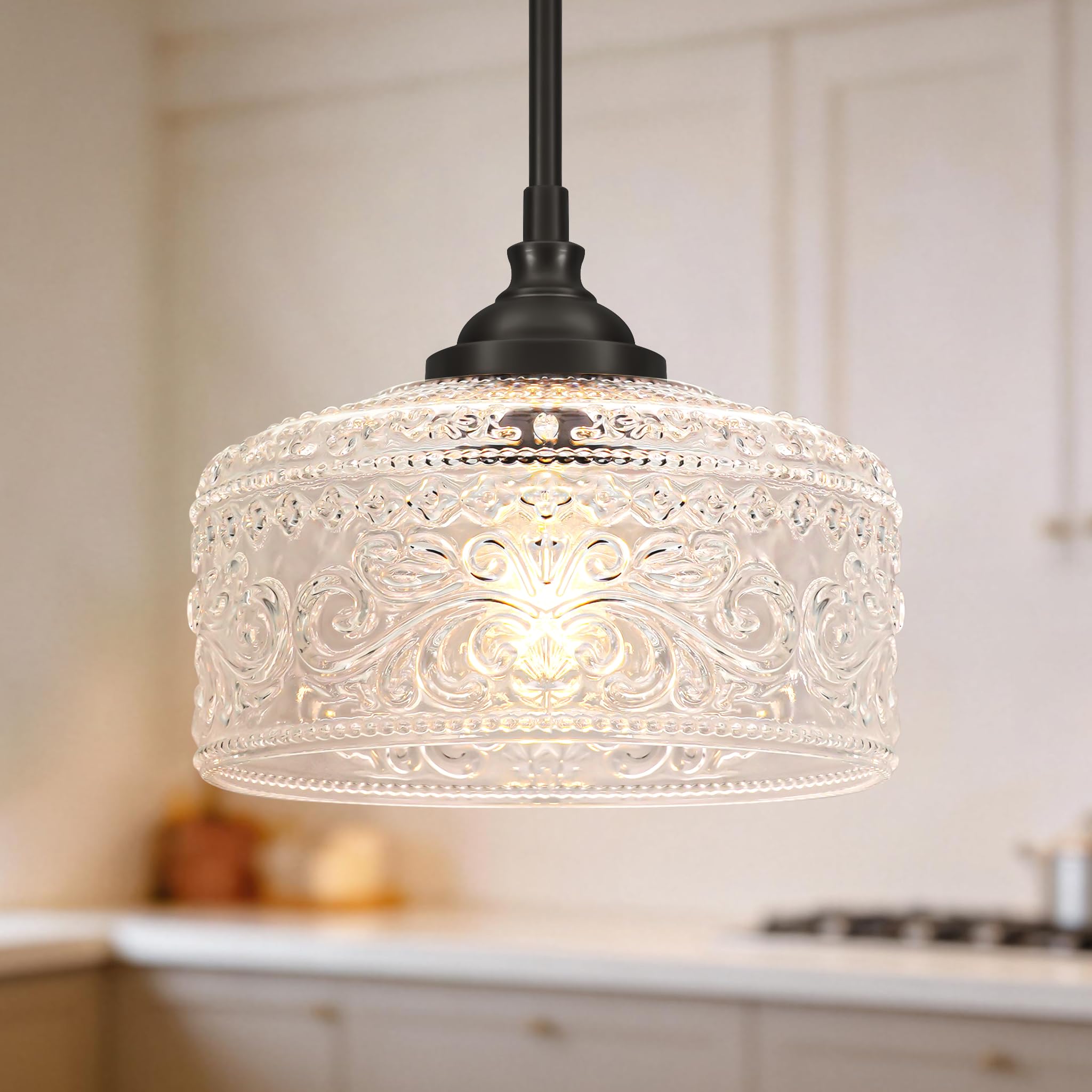 Photo 1 of Daunton Black Vintage Pendant Light