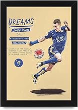 بوستر "V9" بلو سترايكر من دي فوفارت - من المصنع إلى الشهرة - طباعة فنية تحفيزية لكرة القدم - 20 × 30 سم، أبيض