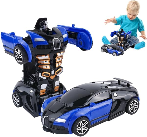 Transformez Les Voitures pour Les, Transformez Less Voitures Posur Lses Garçons - Joues De Transsformation De Vsoiture Robot - Figurines d'action De Jouets De Déformation, Jouets pour Garçons - 1