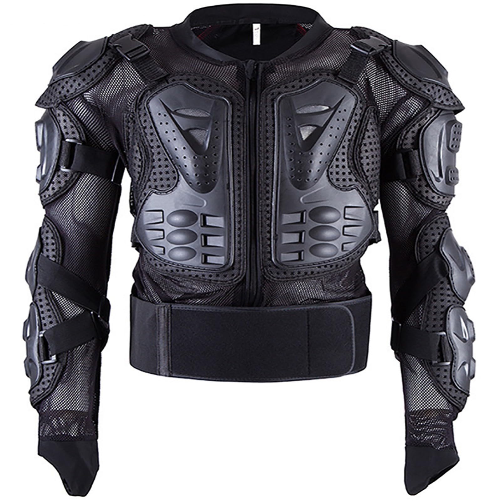 Adultos Motocicleta Body Armor Pecho Espalda Protector De Columna Vertebral Chaleco Protector, Motocicleta Body Armor Armor Protector De Pecho Protector De Espalda Motocross, Adecuado Black,L