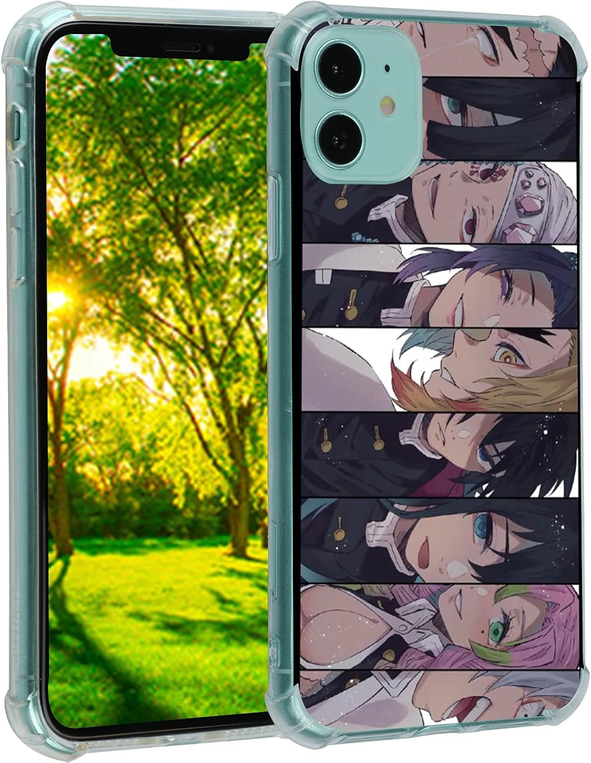 Buy Wiseary Anime Compatible Japanese Anime Demon Slayer Tanjirou Cool Case For Men Women Fans Boys Grils Cute Cartoon Design Shockproof Protection Soft Tpu Transparent Back Cover Iphone 11 Pro 5 8 In Online In