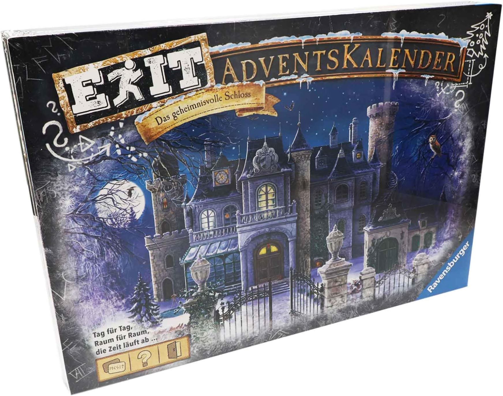 Ravensburger EXIT Advent Calendar The Mysterious Castle - Ideal for Escape Room Fans: 24 Exciting Puzzles for Children from 10 Years, Teenagers and Adults
