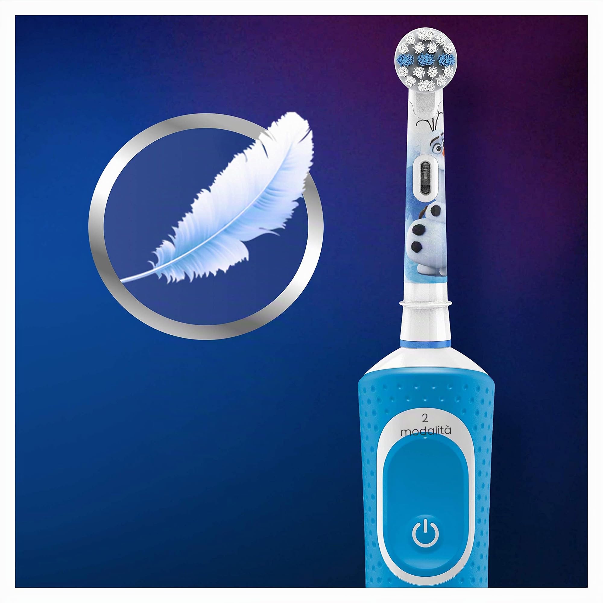 Oral-B Kids Spazzolino Elettrico Ricaricabile, 1 Manico con Personaggi Disney Pixar Frozen, 2 Testine di Ricambio, per Età da 3 Anni