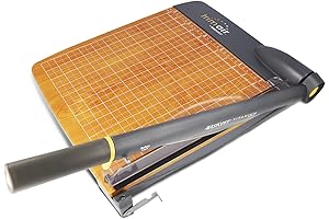 We R Memory Keepers Guillotine Paper Cutter, 12" TrimAir Wood (30-Sheet Capacity)