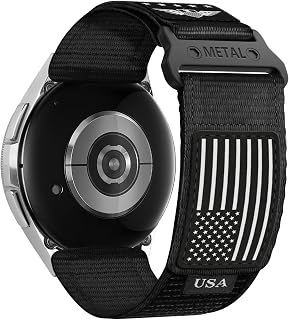 22mm Band for Samsung Galaxy 3 45/46mm, Gear S3 Frontier, Garmin Venu 3 Men | Quick Release, Nylon Strap for Samsung Galaxy Watch 3/46mm, Gear S3/Garmin Venu 3/2/Vivoactive 4/Forerunner 965/265/255, L