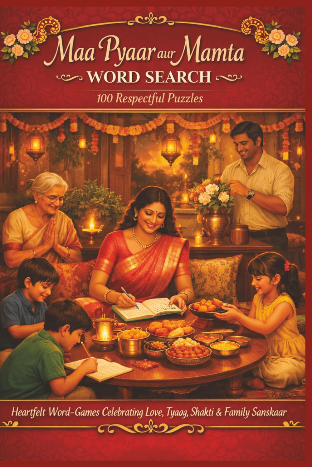 Maa Pyaar aur Mamta WORD SEARCH 100 Respectful Puzzles: Heartfelt Word-Games Celebrating Love, Tyaag, Shakti & Family Sanskaar (Borkot's Indian Family & Heritage Puzzlers)