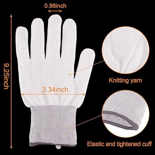 Miniatura 4 de Juego de 2 guantes de esqueleto de máscara LED de Halloween, máscara de Purga con luz LED brillante para disfraz de Halloween.