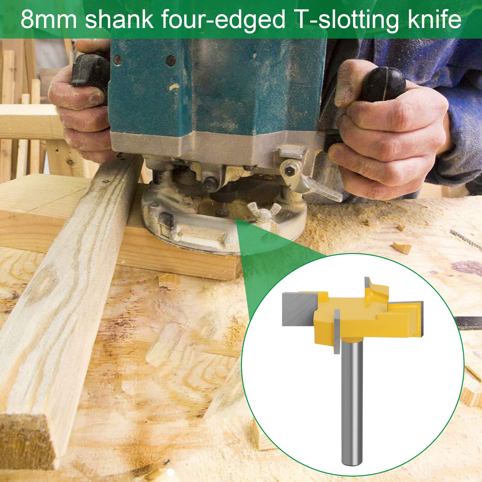 Fresa per la pulizia del fusto da 6 mm, per la superficie, per la lavorazione del legno