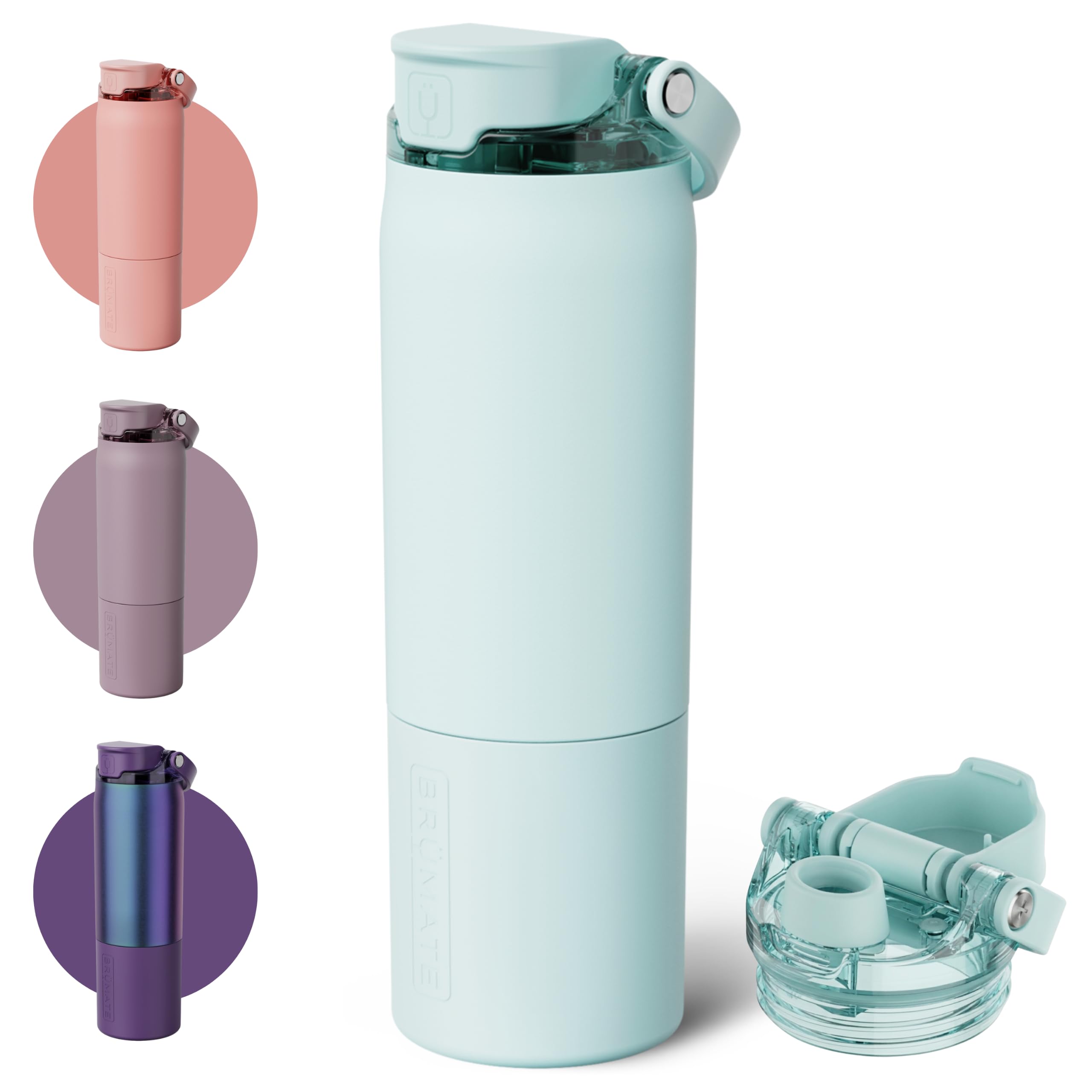 BrüMate Rise 750ml Insulated Water Bottle With Straw, 100% Leakproof