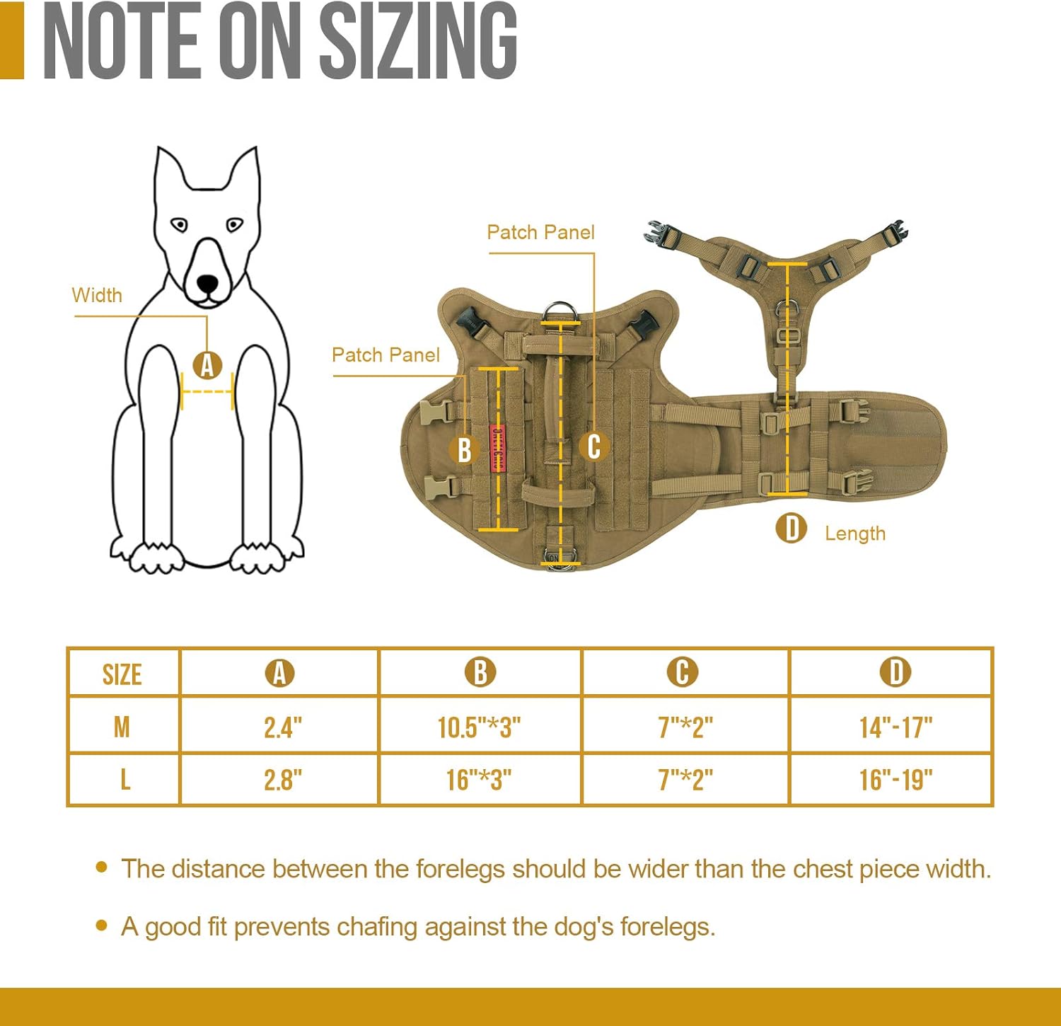 OneTigris X Destroyer Tactical Dog Harness, 3 Handles