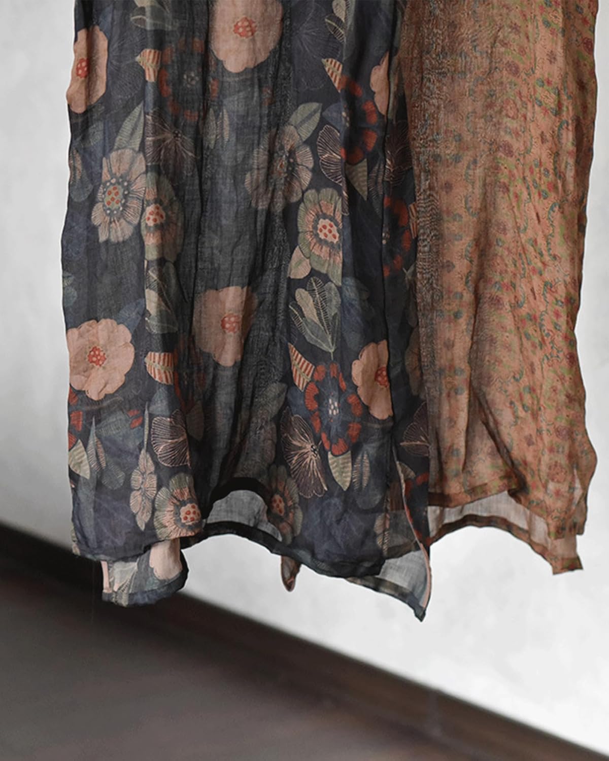 Women's Summer Casual Ramie Printed Halter Midi Spaghetti Strap Vacation Sleeveless Dresses